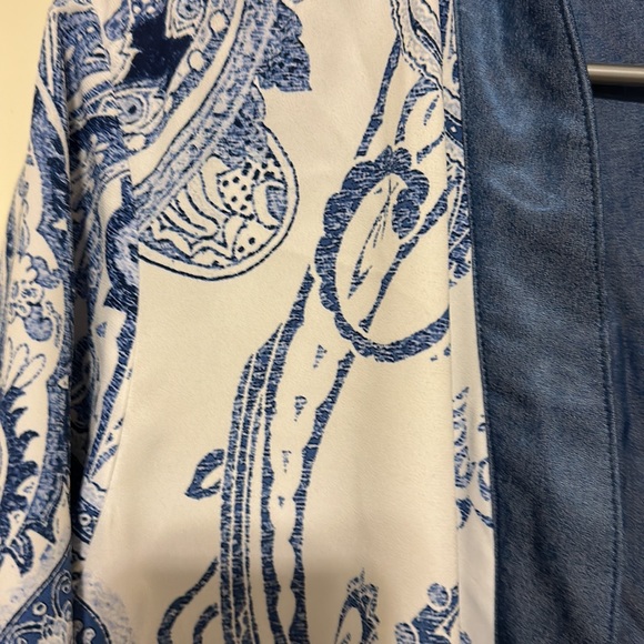 Chico”s Reversible Paisley to Solid Kimono Size 3 (XL) Never worn - Picture 2 of 6